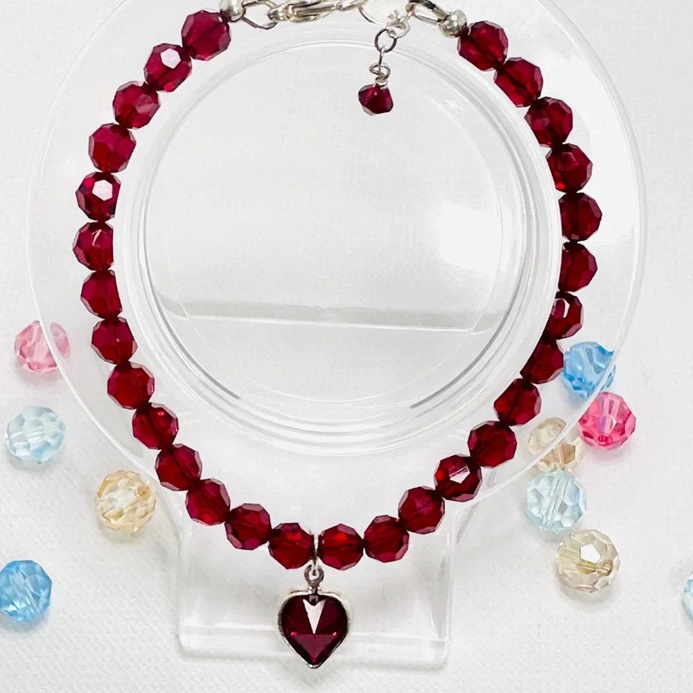 Crystals by Swarovski Bracelet, Beaded Bracelet, Sparkling Jewelry, Gift for Her - Picture 7 of 16